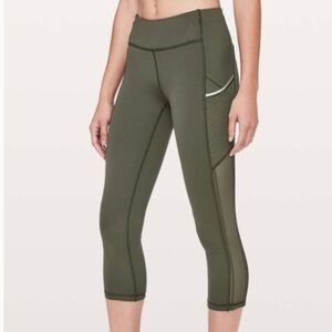 Lululemon Speed Up Crop *High Mesh Leggings